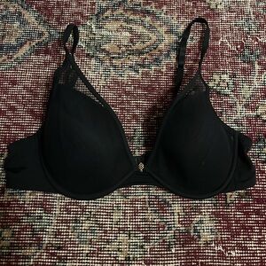 {ThirdLove} Black Mesh 36B Lightly Padded Push Up Bra